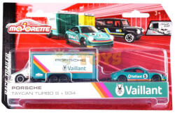 Majorette Mașinuță metalică Porsche Taycan Turbo S și Porsche 934 (8502003001)