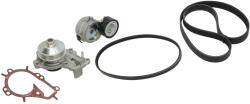 GATES Pompa apa + Set curea transmisie cu caneluri GATES Micro-V® KP166PK1043 (KP166PK1043)