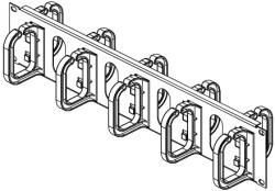 Conteg Kábel rögzítő gyűrűs panel 19" 2U 80/60 kétoldalas DP-VP-P4 (DP-VP-P4)