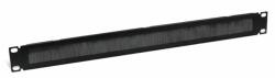 NIKOMAX Kefés panel, 1U, fekete NMC-OK-BRSH-1U-BK (NMC-OK-BRSH-1U-BK)
