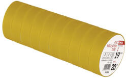 EMOS brand of Legrand EMOS F61926, Szigetelőszalag 19/20 sárga 10db (F61926)