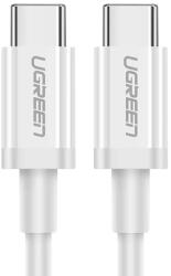 UGREEN Кабел Ugreen US264, от USB-C(м) към USB-C(м), 1m, 60W, бял (UGREEN-60518)