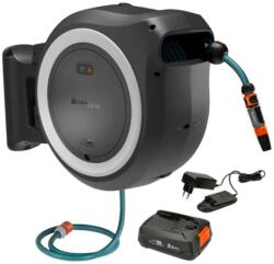 GARDENA PowerRoll - 18 V PowerRoll XL akkus dobtekercselő, 35 m-es tömlővel, 1x akkumulátor 2, 5 Ah Li-Ion, töltő, fehér 18642-20 (18642-20)