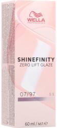 Wella Shinefinity Zero Lift Glaze vopsea de păr demipermanentă culoare 07/97 60 ml