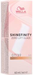 Wella Shinefinity Zero Lift Glaze vopsea de păr demipermanentă culoare 7/39 60 ml