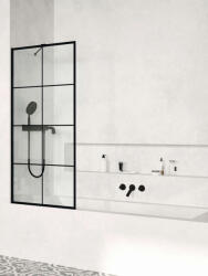 Radaway Modo New Black PNJ II Factory fekete kádparaván 70 átlátszó