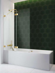 Radaway Essenza Pro Gold PND II arany kádparaván 140 átlátszó jobbos