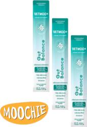 Moochie VETMOO+ Gut Balance 3x12g susține echilibrul digestiv și sănătatea intestinului