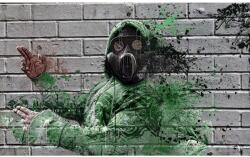 MÉDIA Matricás falfestmény Graffiti maszkkal, 250 x 150 cm (FOTOTAP10289)