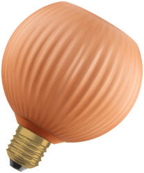 OSRAM Decor E27 LED design fényforrás, melegfehér fényű, 300 lm, 3, 5 W, színezett -bordázott üveg, narancssárga (4099854608872)