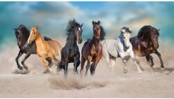 Blueback MAT Porviharban vágtató lovak tapéta, 300 x 250 cm (BBIMG2345)