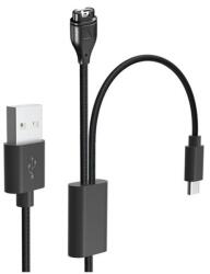 Gigapack töltőkábel 2in1 usb - garmin/type-c, 115cm, fekete (GP-138235)