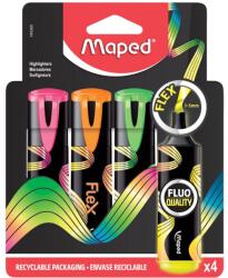 Maped Fluo Peps Flex szövegkiemelő készlet, 1-5 mm, 4 különböző szín (IMA740300)