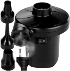 X-PART elektromos pumpa, 3 fúvókával, nagy teljesítményű, 230 V-os tápegységgel, labdákhoz, matracokhoz, medencékhez