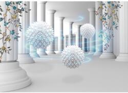 MÉDIA Öntapadós tapéta Oszlopok és virágok, absztrakt, 250 x 200 cm (FOTOTAP13899)