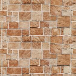 MÉDIA Öntapadó és mosható falfestmény Barna téglalap alakú kőfal, 250 x 200 cm (FOTOTAP9174)