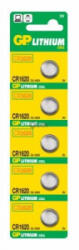 GP Batteries 3V CR Lithium gombelem CR1620 (5db/blister) (GPCR1620-7C5) (GPCR1620-7C5)