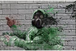 Media "Graffiti maszkkal" öntapadó és mosható fotótapéta, 270 x 200 cm (FOTOTAP180)