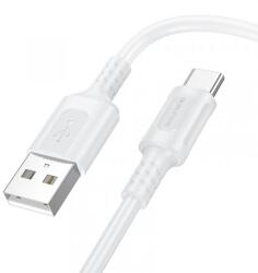 BOROFONE Cablu Date si Incarcare USB-A - USB-C Borofone BX111 Feliz, 20W, 1m, Alb - evomag
