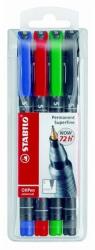 STABILO OHPen 841 S Vegyes színű filctoll készlet, 0.4 mm, 4 db (841/4)