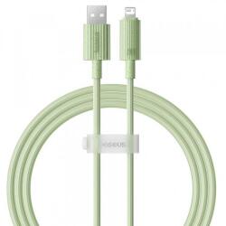 Baseus Cablu Date si Incarcare USB-A - Lightning Baseus Habitat P10360200631-01, 18W, 2m, Verde