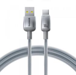 Baseus Cablu Date si Incarcare USB-A - USB-C Baseus Discolor E0420700, 100W, 2m, Argintiu