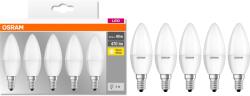 OSRAM Base Classic B40 LED izzókészlet, 5 db, E14, 5, 5W (40W), 470 lm, meleg fényű (2700K)