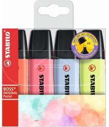 STABILO Boss Original Pastel V2 Vegyes színű szövegkiemelő, 4 db