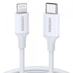UGREEN Cablu Date si Incarcare USB-C - Lightning UGREEN US171 (10493), 20W, 1m, Alb - evomag