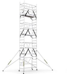CAGSAN gurulóállvány Protube FN180 - Munkamagasság: 8m (ProTUBE FN600) - pepita