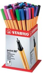 STABILO Display fineliner mini Stabilo Point 88, 60 bucati, 12 culori SW88601