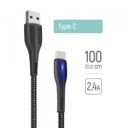 ColorWay Cablu Date si Incarcare USB-A - USB-C ColorWay CW-CBUC034, 18W, 1m, Negru - evomag