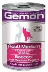 Gemon Medium Adult kutyakonzerv - marha, máj 415 g (149191)