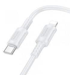 BOROFONE Cablu Date si Incarcare USB-C - Lightning Borofone BX111 Feliz, 27W, 1m, Alb - evomag