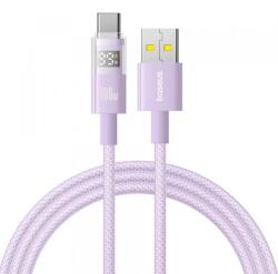 Baseus Cablu Date si Incarcare USB-A - USB-C Baseus Display 2 P10382701511-01, 100W, 2m, Mov
