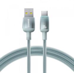 Baseus Cablu Date si Incarcare USB-A - USB-C Baseus Discolor E0418500, 100W, 2m, Verde