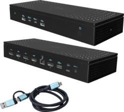 i-tec Statie de docare I-tec CA5MONITORDOCKPD USB 3.2 Gen 1 Type-C 8K Ultra HD 100 W negru 245x98x37mm (CA5MONITORDOCKPD)