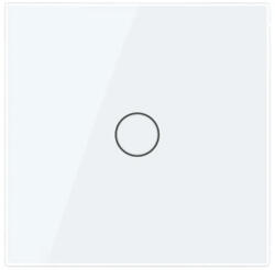 LIVOLO Intrerupator Simplu cu Touch LIVOLO din Sticla u2013 Protocol ZigBee EC Alb (VL-FC1Z2-2G-2W)