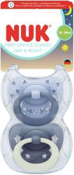 Nuk Suzete din silicon NUK First Choice - Day & Night, 18luni+, pentru băiat, albastru, 2 buc (10177263)