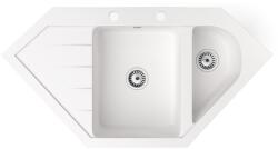 NERO Gránit Mosogató NERO Joker + Szifon (fehér)