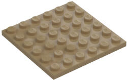LEGO® Parts 3958 - Placa 6 x 6 (bej închis) (3958)