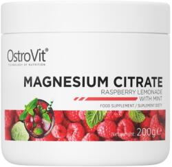 OstroVit Magnesium Citrate, limonadă de zmeură și mentă, 200 g, OstroVit