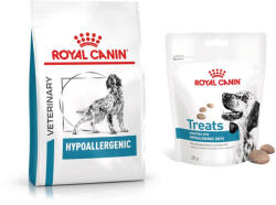 Royal Canin Veterinary Diet 7kg Royal Canin Veterinary Canine Hypoallergenic száraz kutyatáp+3x snack ingyen - zooplus - 22 990 Ft