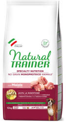 Natural Trainer 2x12kg Natural Trainer No Grain Adult Medium & Maxi sertés száraz kutyatáp