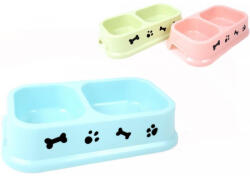  Castron dublu pvc color 24 x 11 x 5 cm