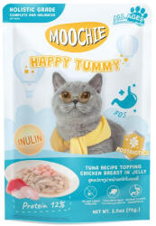  Moochie MOOCHIE Happy Tummy Tonhal Recept Feltéttel Csirkemell Zselés Dobozban 70g