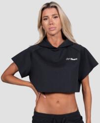 GymBeam Women‘s Relay Cropped Hoodie Black XL