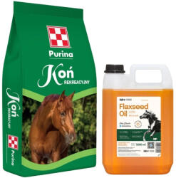  Purina Purina Leisure Horse 25kg + Lab-v Lenmagolaj - 100% hidegen sajtolt lenmagolaj lovaknak 5000ml