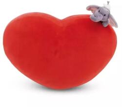 NICI Pernă în formă de inimă cu figurina de pluș elefant - 42 cm (61491)