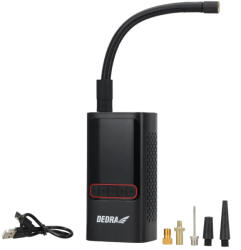 Dedra DEPP011 Akkus pumpa (2x2000mAh) adapterekkel, powerbank funkcióval, USB-ről tölthető (DEPP011)